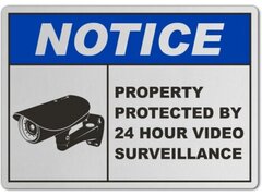 Property Protected By Surveillance Sign