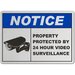 Property Protected By Surveillance Sign